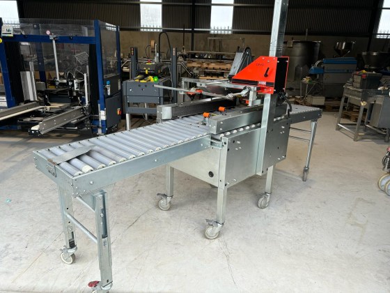 Soco T10 Case Sealer Infeed Outfeed Gravity Conveyors Pic 10